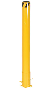 Vestil Steel Removable Pipe Safety Bollard - 48 In x 5-1/2 In - Yellow
