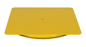 Vestil Heavy Duty Square King Pin Carousel - 36 In. x 36 In. 6000 lb - Yellow