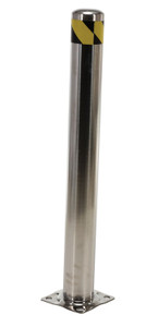 Vestil Stainless Steel Pipe Safety Bollard - 36 In. x 4-1/2 In. - Silver