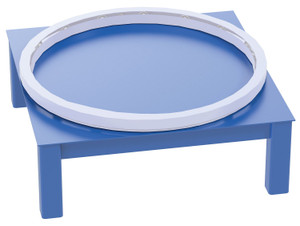 Vestil Factory Installed Steel Elevated Bases for Carousels - 36 In. x 12 In. 4000 lb - Blue