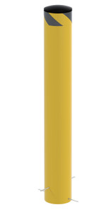 Vestil Steel Pour In Place Bollard - 36 In. x 6-1/2 In. - Yellow