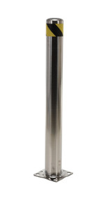 Vestil Stainless Steel Pipe Safety Bollard - 42 In. x 4-1/2 In. - Silver