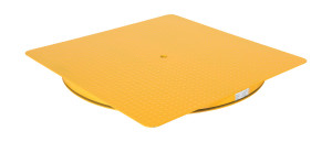 Vestil Heavy Duty Square King Pin Carousel - 48 In. x 48 In. 4000 lb - Yellow