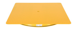 Vestil Heavy Duty Square King Pin Carousel - 48 In. x 48 In. 4000 lb - Yellow