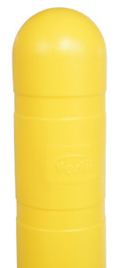 Vestil Low Density Polyethylene Bollard Post Cover - 24 In. x 4-1/2 In. - Yellow