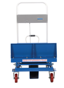 Vestil Steel Lift and Tilt Cart with Sequence Select - 24 In. x 36 In. 600 lb - Blue