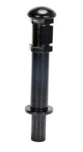 Vestil Ductile Iron Decorative Bollard - 28 In. x 7 In. - Black
