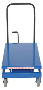 Vestil Steel Heavy Duty Premium Scissor Cart - 19 In. x 33 In. 600 lb - Blue