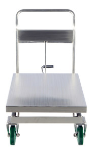 Vestil Stainless Steel Hydraulic Scissor Cart - 35-1/2 In. x 23-1/2 In. 1100 lb - Silver