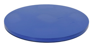 Vestil Steel - 30 In. Carousel, 2K , Round Smooth Top Plate - Blue