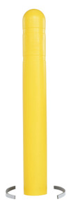 Vestil Low Density Polyethylene Bollard Post Cover - 36 In. x 4-1/2 In. - Yellow