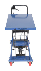 Vestil Steel Hydraulic Elevating Cart - 330 lb - Blue
