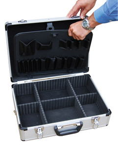 Vestil Aluminum Carrying Case - 18 In. x 14 In. - Silver