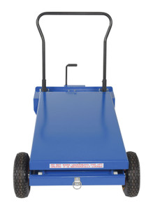 Vestil Steel Rough Terrain Elevating Cart - 24 In. x 48 In. 1000 lb - Blue