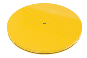 Vestil Heavy Duty Round King Pin Carousel - 48 In. 6000 lb - Yellow