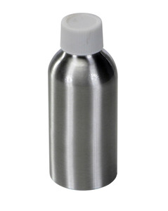 Vestil Aluminum Metal Bottle - 4 Ounces - Silver