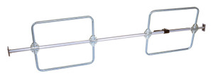 Vestil 1 Piece Aluminum Galvanized Cargo Bar - 103 In. L x 4-1/16 In. W 23-15/16 In. H With Hoops - Silver