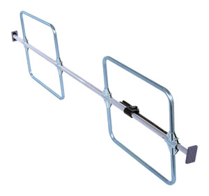 Vestil 1 Piece Aluminum Galvanized Cargo Bar - 103 In. L x 4-1/16 In. W 23-15/16 In. H With Hoops - Silver