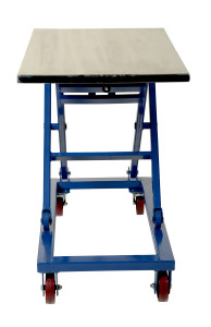 Vestil Steel Mechanical Scissor Cart - 37 In. x 23-1/2 In. 660 lb - Blue/Silver