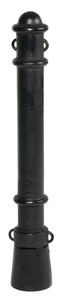 Vestil Steel Surface Mount Removable Ornamental Bollard - 40 In. - Black