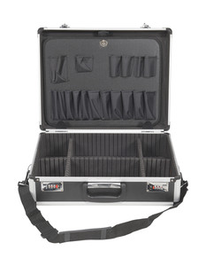 Vestil Aluminum Storage Case with Combo Lock - 18 In. x 14 In. - Silver