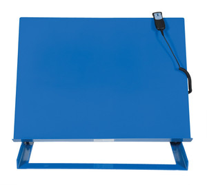 Vestil Linear Bench Top Tilter - 28 In. x 36 In. 500 lb - Blue