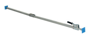 Vestil Steel Two Piece Cargo Bar for E and A Track - 87 In. to 116 In. - Silver