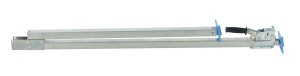 Vestil Steel Two Piece Cargo Bar for E and A Track - 87 In. to 116 In. - Silver