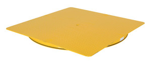 Vestil Heavy Duty Square King Pin Carousel - 60 In. x 60 In. 6000 lb - Yellow