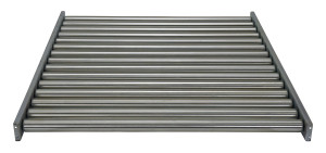 Vestil Steel Gravity Roller Conveyor - 52 In. x 60 In. 5000 - Silver
