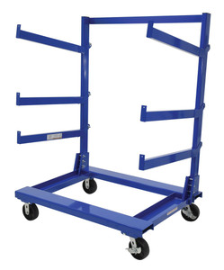 Vestil Steel Portable Cantilever Cart - 36 In. x 48 In. 2000 lb - Blue