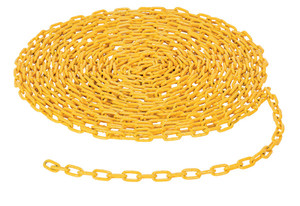 Vestil Steel Bollard Safety Chain Per Foot - 3/16 In. Thickness - Yellow
