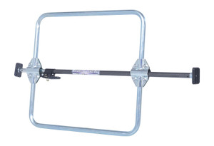 Vestil 1 Piece Galvanized Steel Cargo Bar - 104 In. L x 4-1/16 In. W 23-15/16 In. H With Hoops - Silver