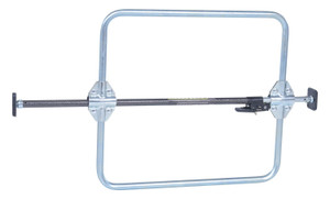 Vestil 1 Piece Galvanized Steel Cargo Bar - 104 In. L x 4-1/16 In. W 23-15/16 In. H With Hoops - Silver