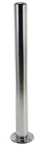 Vestil Steel Chrome Plated Safety Bollard - 42-1/8 In. x 4 In. - Silver