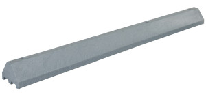 Vestil Recycled Plastic Truck Stop - 96 In. x 10 In. x 7 In. - Gray