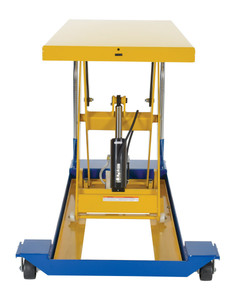 Vestil Steel Foot Pump Scissor Cart - 48 In. x 24 In. 1500 lb Blue / - Yellow