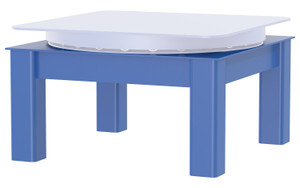 Vestil Factory Installed Steel Elevated Bases for Carousels - 24 In. x 12 In. 4000 lb - Blue
