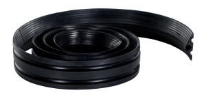 Vestil Extruded Rubber Cord Protector - 12Ft. 6600 lb - Black