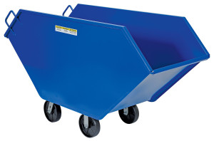 Vestil Steel Chip and Waste Trucks - 17.5 Cubic Feet 1500 lb - Blue