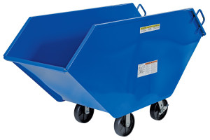 Vestil Steel Chip and Waste Trucks - 17.5 Cubic Feet 1500 lb - Blue