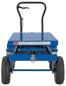 Vestil Steel Rough Terrain Elevating Cart - 20-1/2 In. x 39-3/4 In. 600 lb - Blue