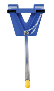 Vestil Steel Fork Mounted Inverted Rug Ram Boom - 108 In 2500 lb - Blue/Silver