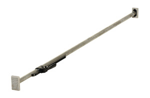 Vestil Heavy Duty Steel Round Tube Cargo Bar - 89 In. to 104 In. - Silver