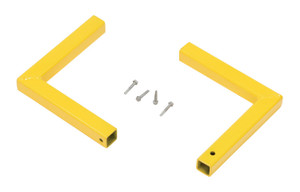 Vestil Steel Square Safety Handrail Corner Connectors For Use With Square Rails - Yellow