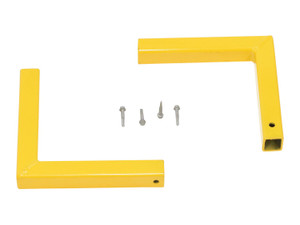 Vestil Steel Square Safety Handrail Corner Connectors For Use With Square Rails - Yellow