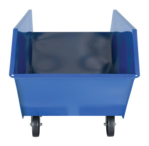 Vestil Steel Chip and Waste Trucks - 22.2 Cubic Feet 2000 lb - Blue