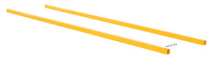 Vestil Steel Square Safety Handrail Connection Tubing - 72 In. - Yellow