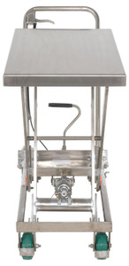 Vestil Stainless Steel Scissor Cart - 32-1/2 In. x 19-3/8 500 lb - Silver