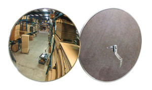 Vestil Acrylic Convex Indoor Mirror - 18 In. Diameter 20+ Ft. Viewing Distance Width - Silver